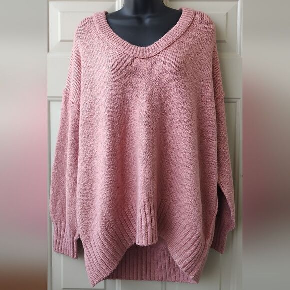 Free People Brookside Sweater Sz XS Alpine Rose - Picture 3 of 14